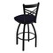 Holland Bar Stool Co 25" Swivel Counter Stool, Black Wrinkle, Canter Twilight Seat 82025BW002 - alternate 3